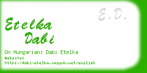 etelka dabi business card